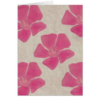 Pink Flower Pattern Card