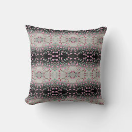 Pink Flower Patterned Cushion