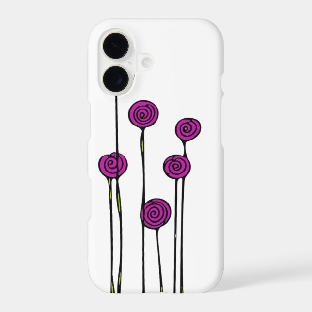 Pink Flower Phone Case (Back)
