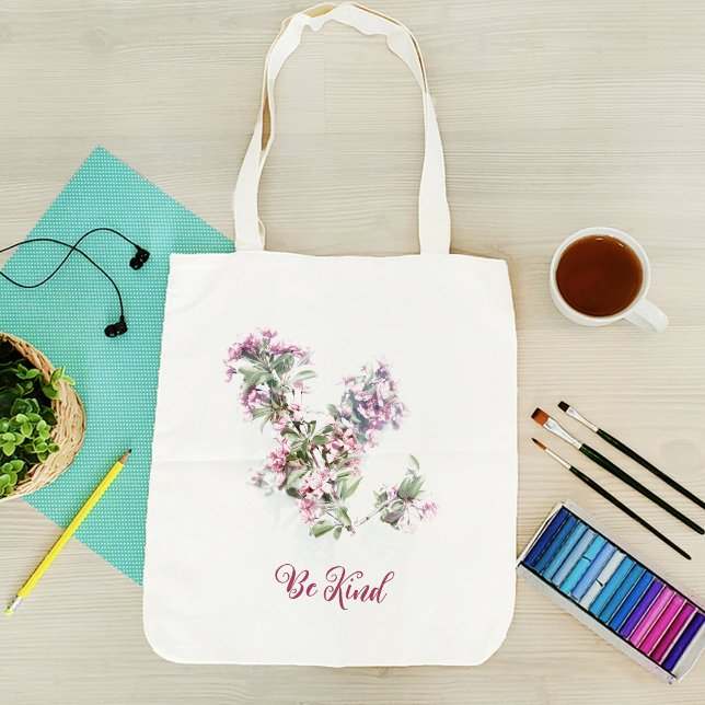 Pink flower photo tote bag (Pink flower photo tote bag
)