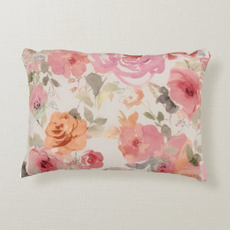 pink flower pillow