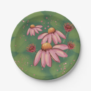 Pink Flower Plate