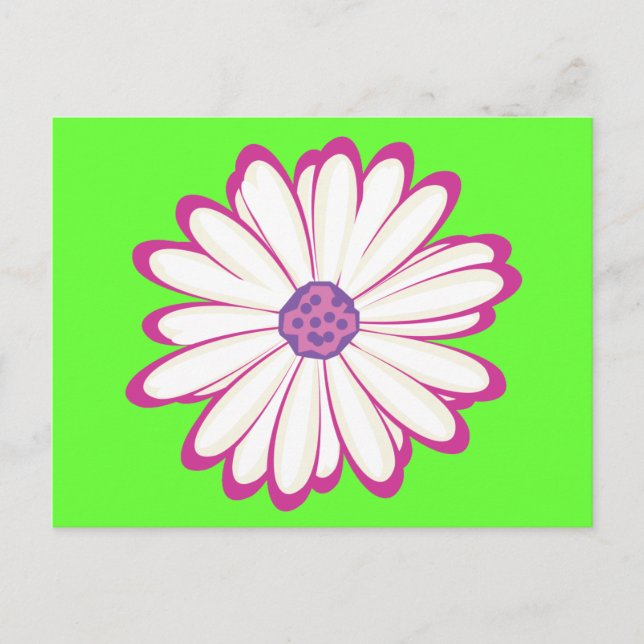 pink flower postcard (Front)