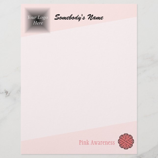 Pink Flower Ribbon by Kenneth Yoncich (Front)