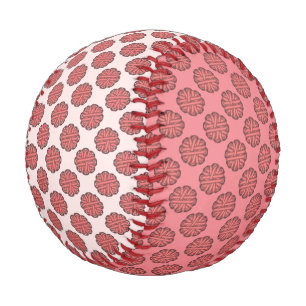 Pink Flower Ribbon by Kenneth Yoncich Baseball