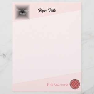Pink Flower Ribbon by Kenneth Yoncich Flyer