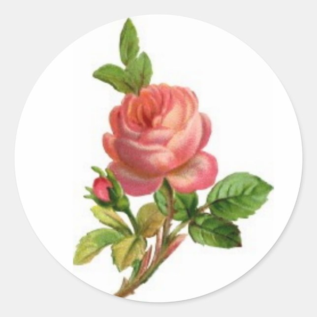 Pink Flower Sticker (Front)