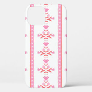 Pink Flower Stripes Case-Mate iPhone Case