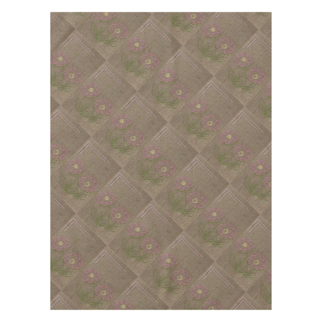 Pink flower tablecloth (Front)
