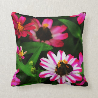 Pink Flower Throw Pillow