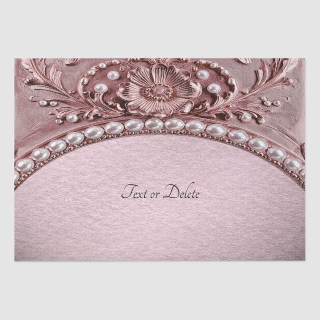 Pink Flower Tissue Paper (Front)