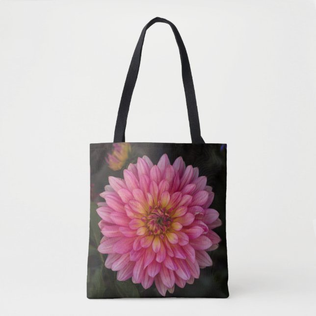 Pink Flower Tote Bag (Front)