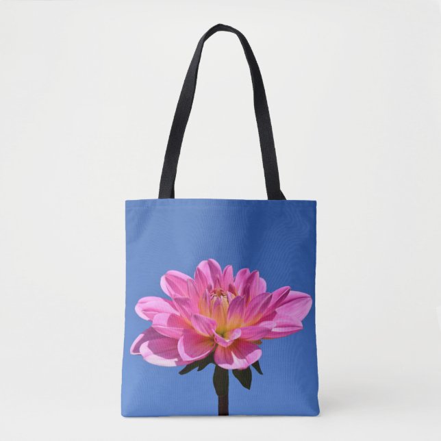 Pink Flower Tote Bag (Front)