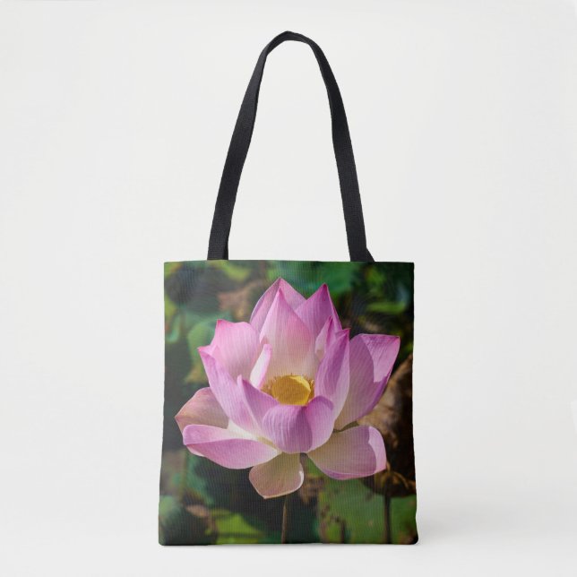 Pink Flower Tote Bag (Front)