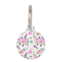 Pink flower watercolor seamless