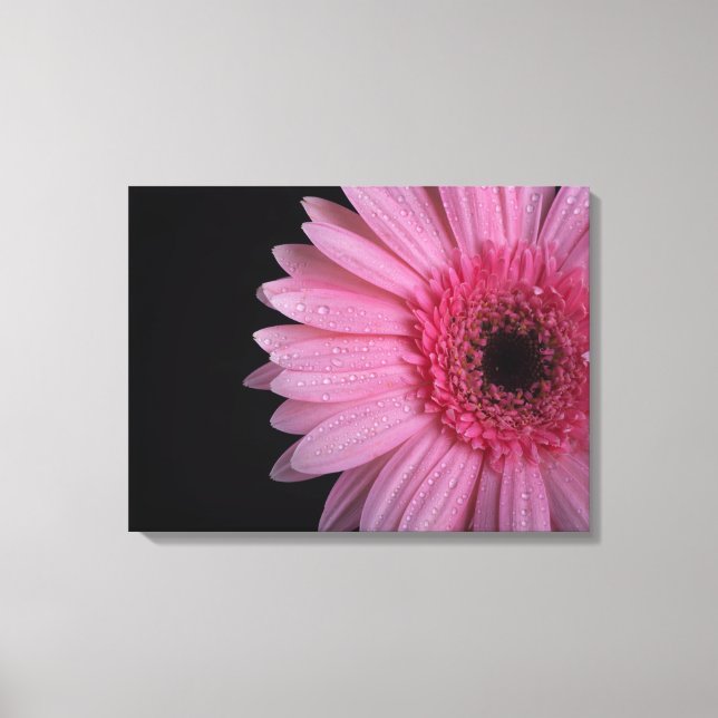 Pink Flower Wrapped Canvas (Front)