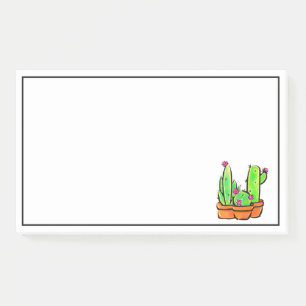 Pink flowering desert Cactus cacti succulents  Post-it Notes