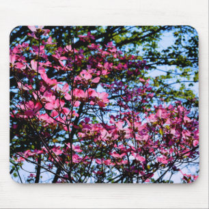 Pink flowering Dogwood tree Mouse Mat