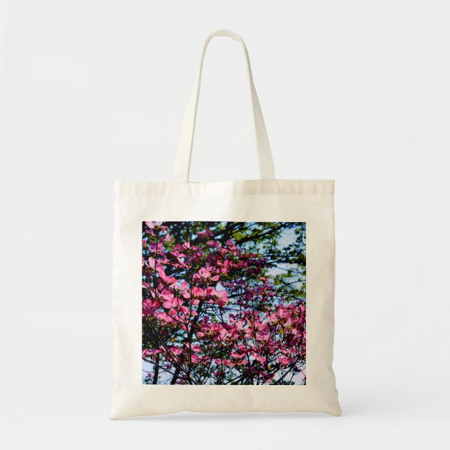 Pink flowering Dogwood tree Tote Bag (Front)