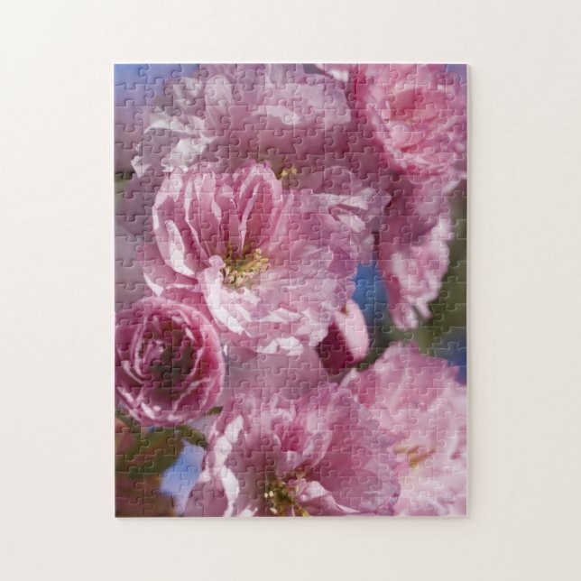 Pink Flowering Japanese Cherry Tree Blossom Puzzle (Vertical)