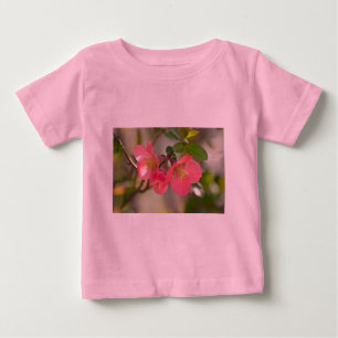 Pink Flowering Quince Glow Baby T-Shirt