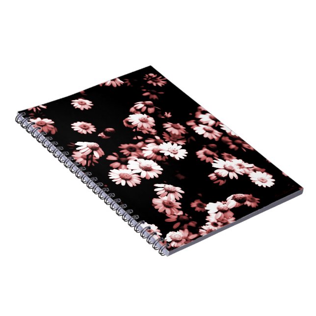 Pink Flowers #4250 Notebook (Right Side)