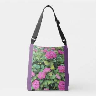 Pink Flowers  All-Over-Print Cross Body Bag