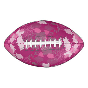 pink flowers american football