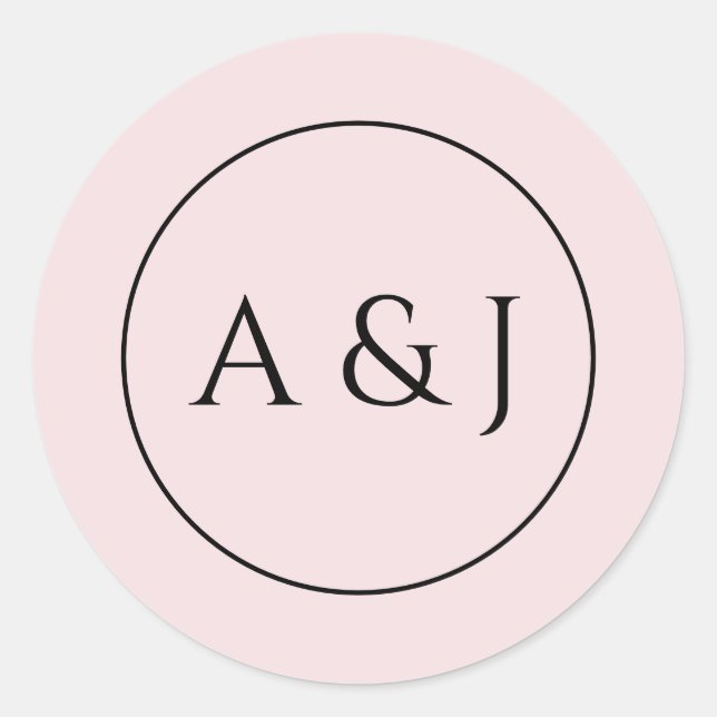 Pink Flowers and Lanterns Classic Round Sticker (Front)