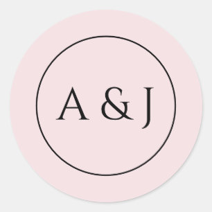 Pink Flowers and Lanterns Classic Round Sticker