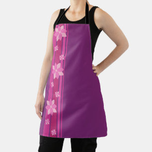 Pink Flowers Apron