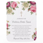 Pink Flowers Baptism Prayer