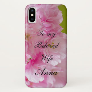 Pink Flowers Beautiful Colouring Nature iPhone X Case