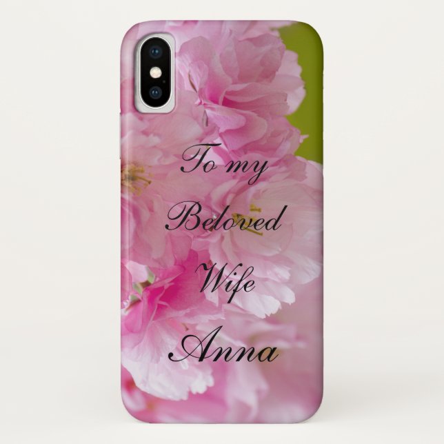 Pink Flowers Beautiful Colouring Nature Case-Mate iPhone Case (Back)