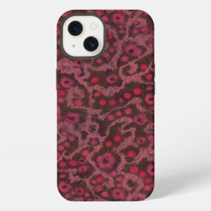 Pink Flowers, Blush Curves abstract floral pattern iPhone 13 Case