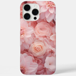 Pink Flowers iPhone 16 Pro Max Case