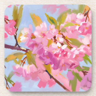 Pink Flowers Coaster