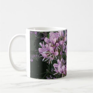 Pink flowers coffee mug