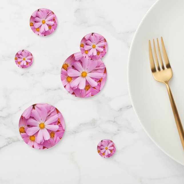 Pink Flowers Confetti (Group)