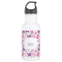 Pink Flowers Cute Whimsical Pattern Personalised