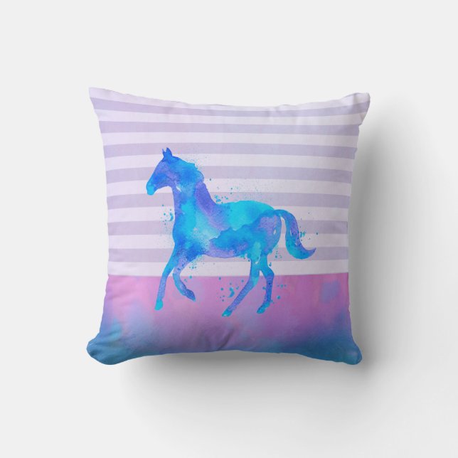 Pink Flowers Cute Whimsical Pattern Personalised Cushion (Front)