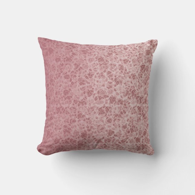 Pink flowers degraded cushion (Front)