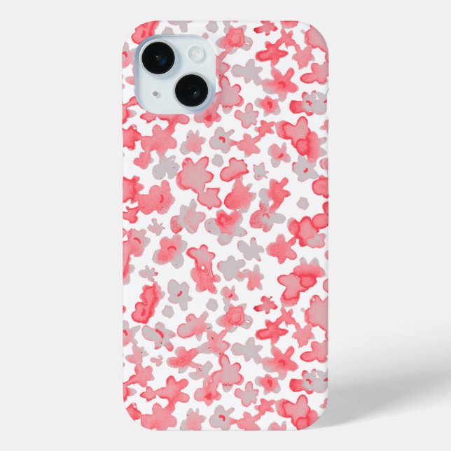 Pink Flowers Floral Case-Mate iPhone Case (Back)