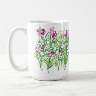 Pink Flowers Garden Design Mug