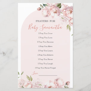 Pink Flowers Girl Baby In Bloom Prayers For Baby