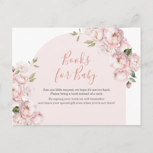 Pink Flowers Girl Baby Shower Baby in Bloom Postcard