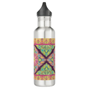 Pink Flowers in the Garden 710 Ml Water Bottle