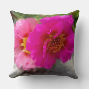 Pink flowers in the sun cushion