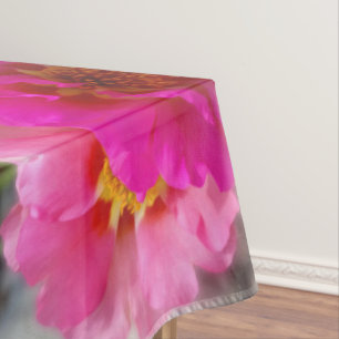 Pink flowers in the sun tablecloth