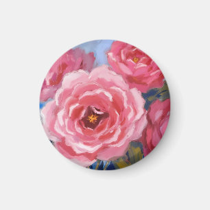Pink Flowers Magnet